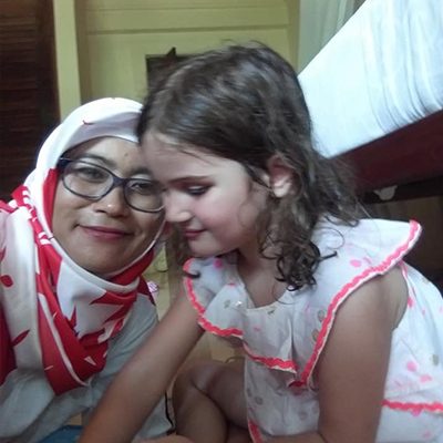 photo of Nanny Indie with little girl
